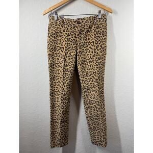 Women's Banana Republic‎ Leopard Print Straight Leg Pants Size 2
